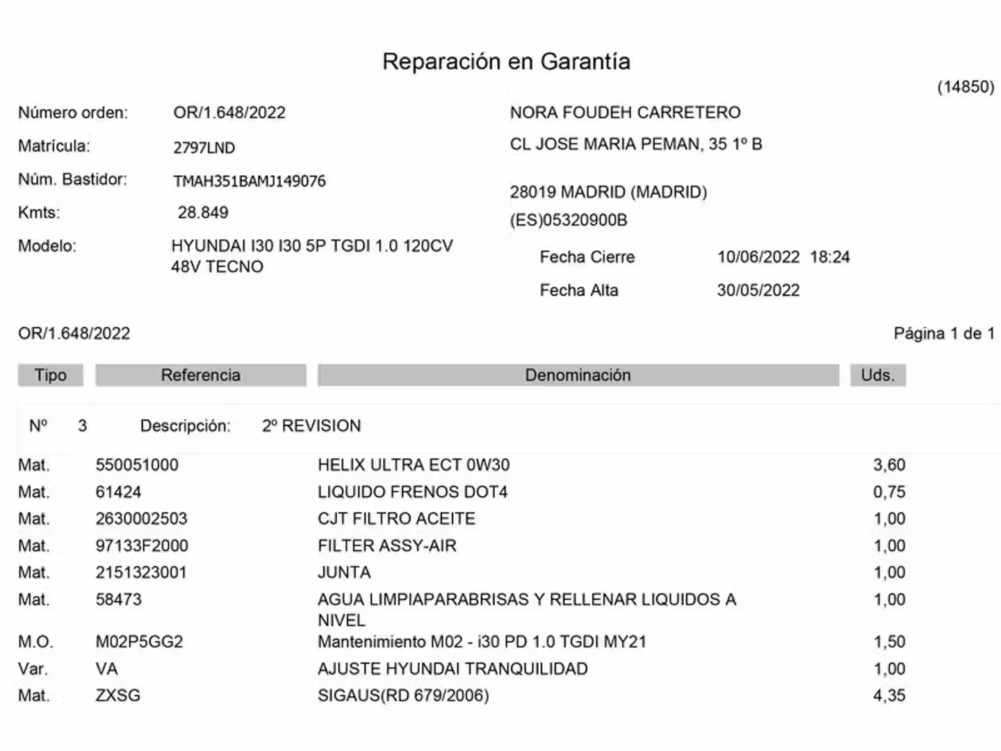 Mantenimiento