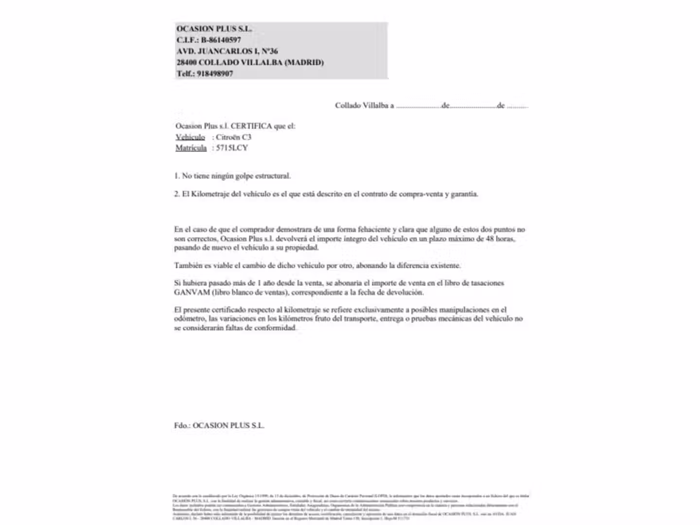 Certificado