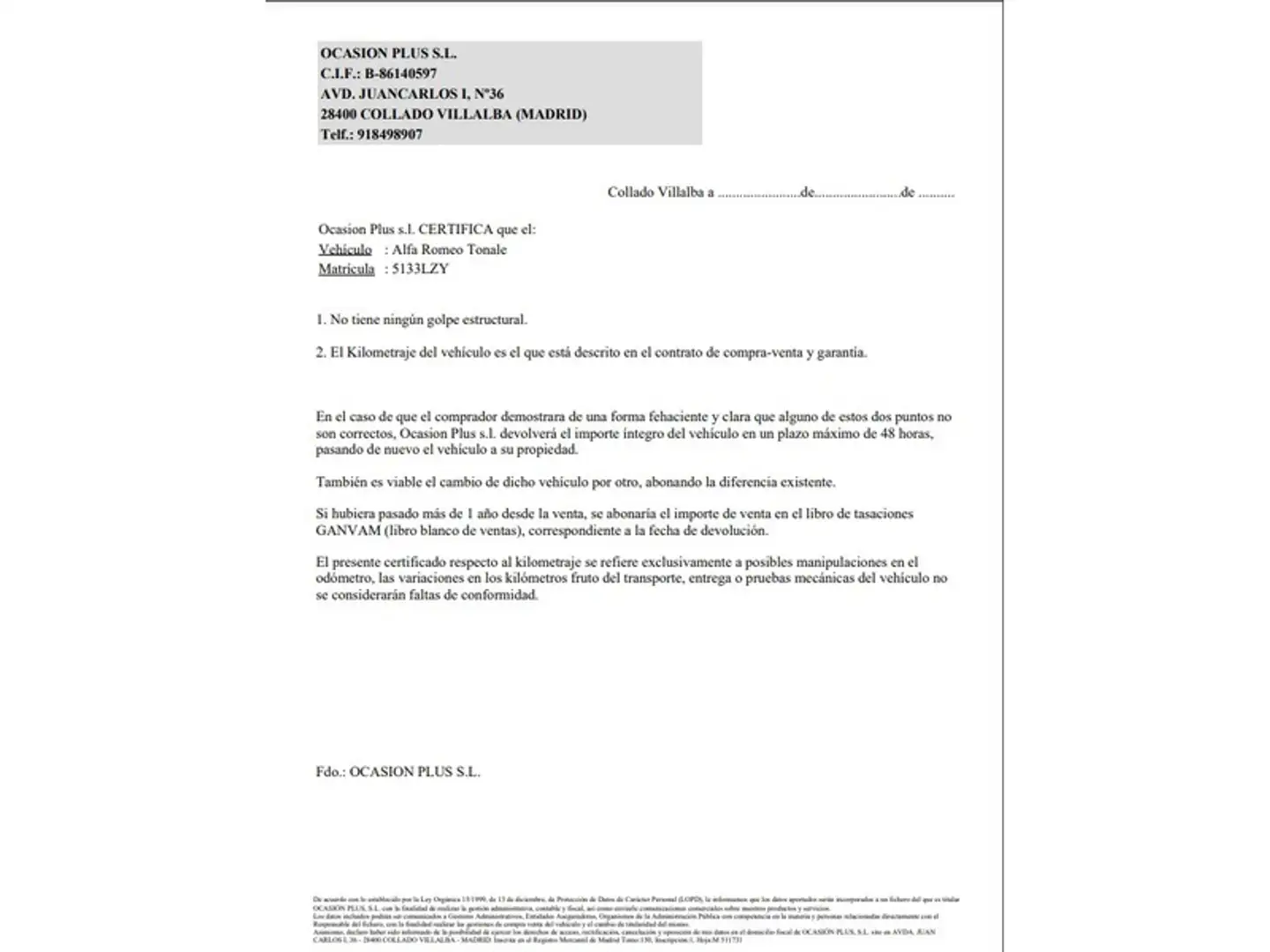 Certificado