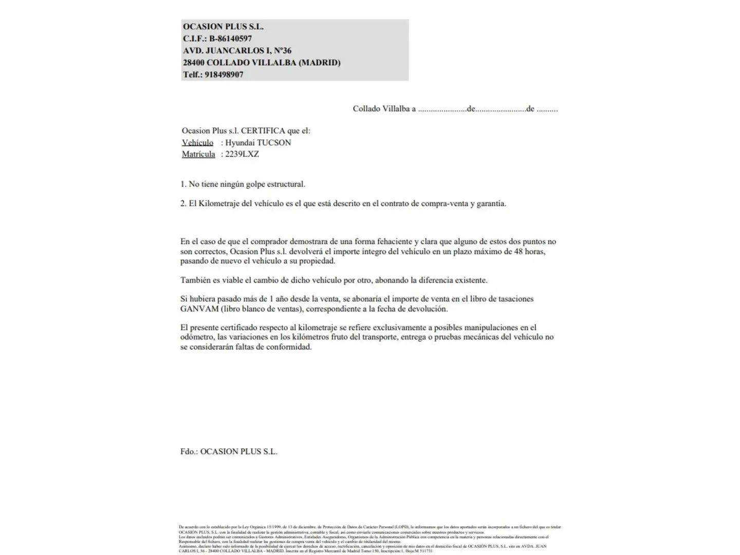 Certificado