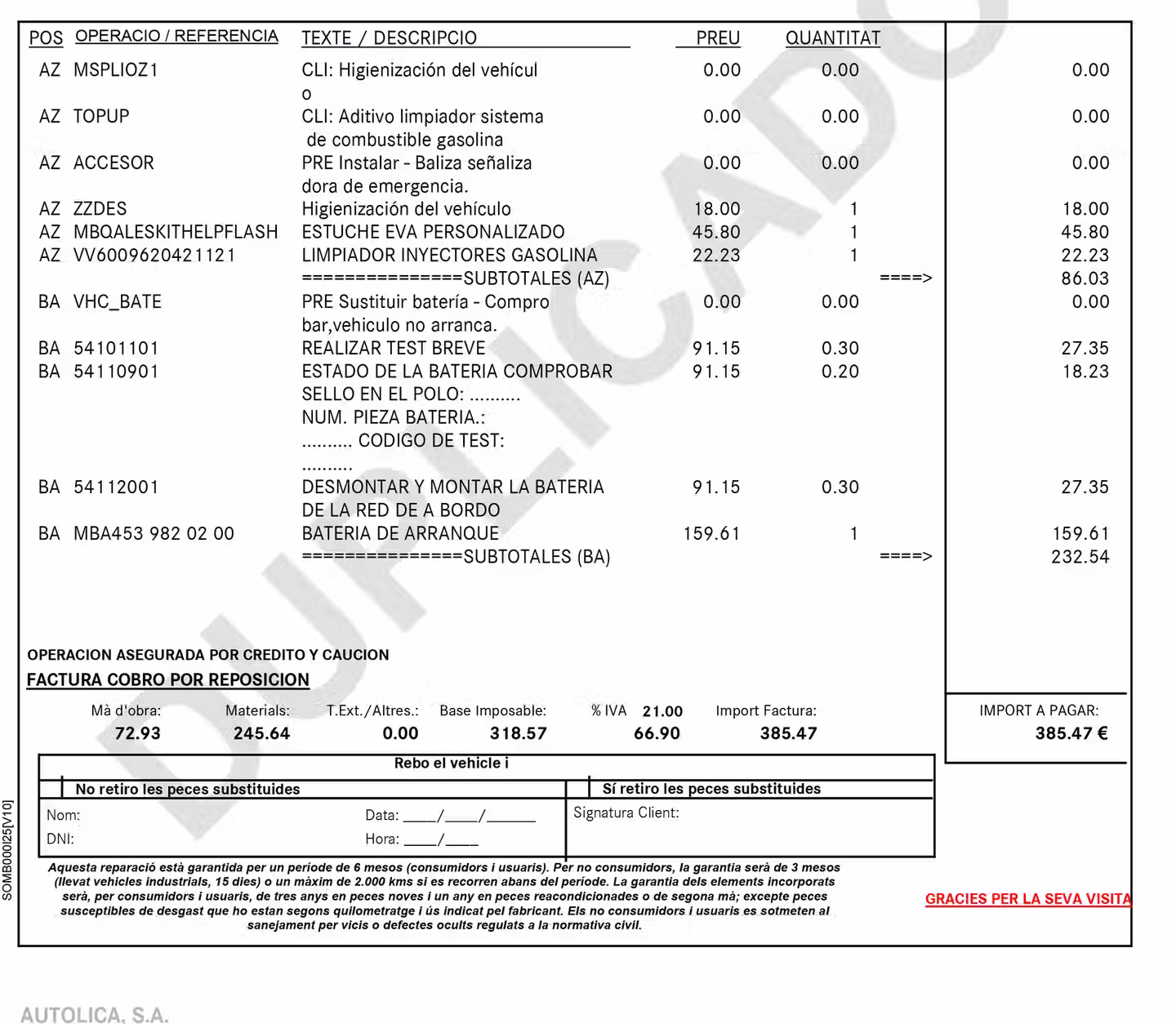 Mantenimiento