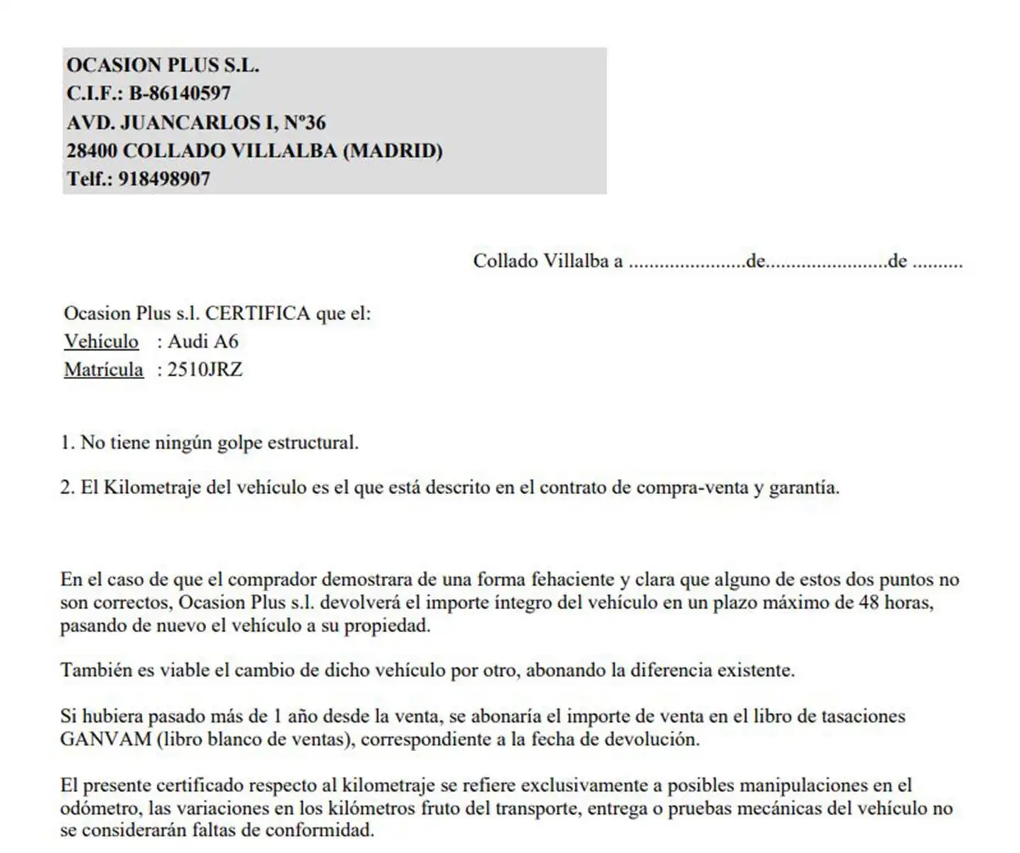 Certificado