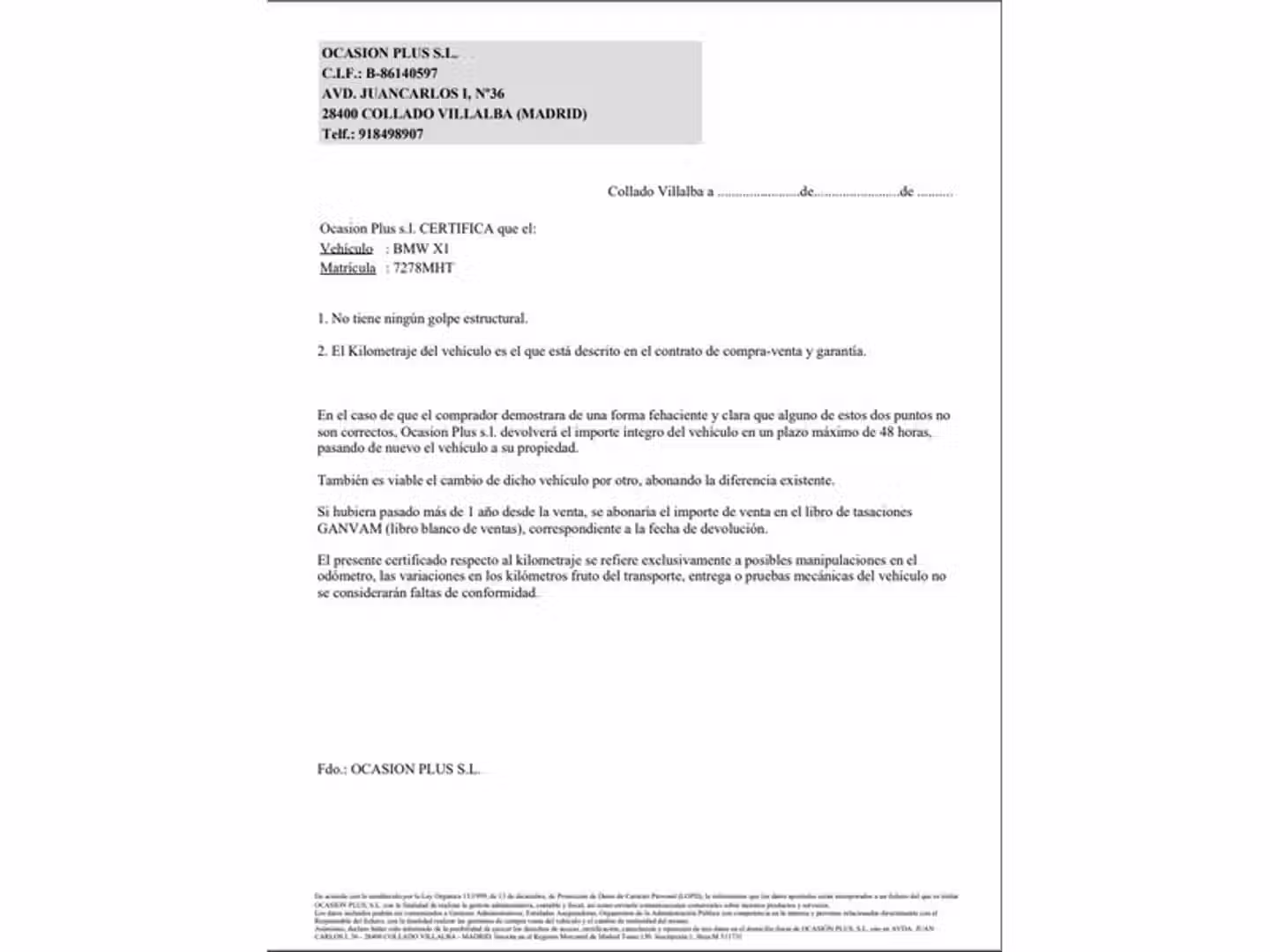 Certificado