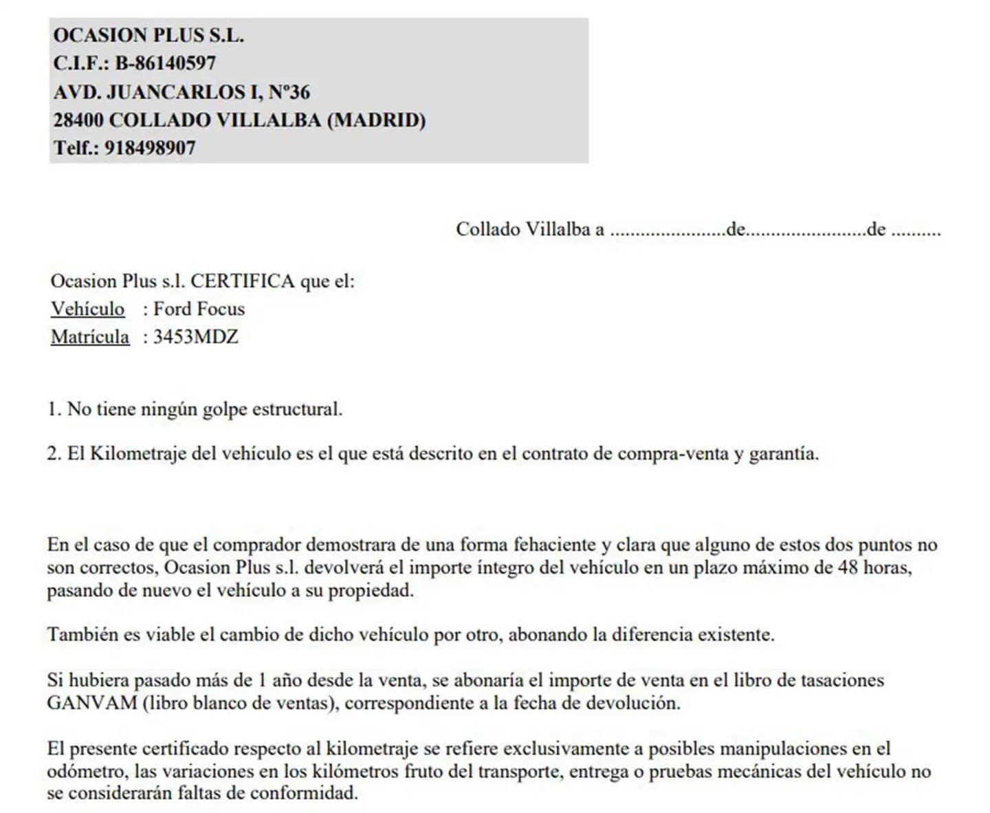 Certificado