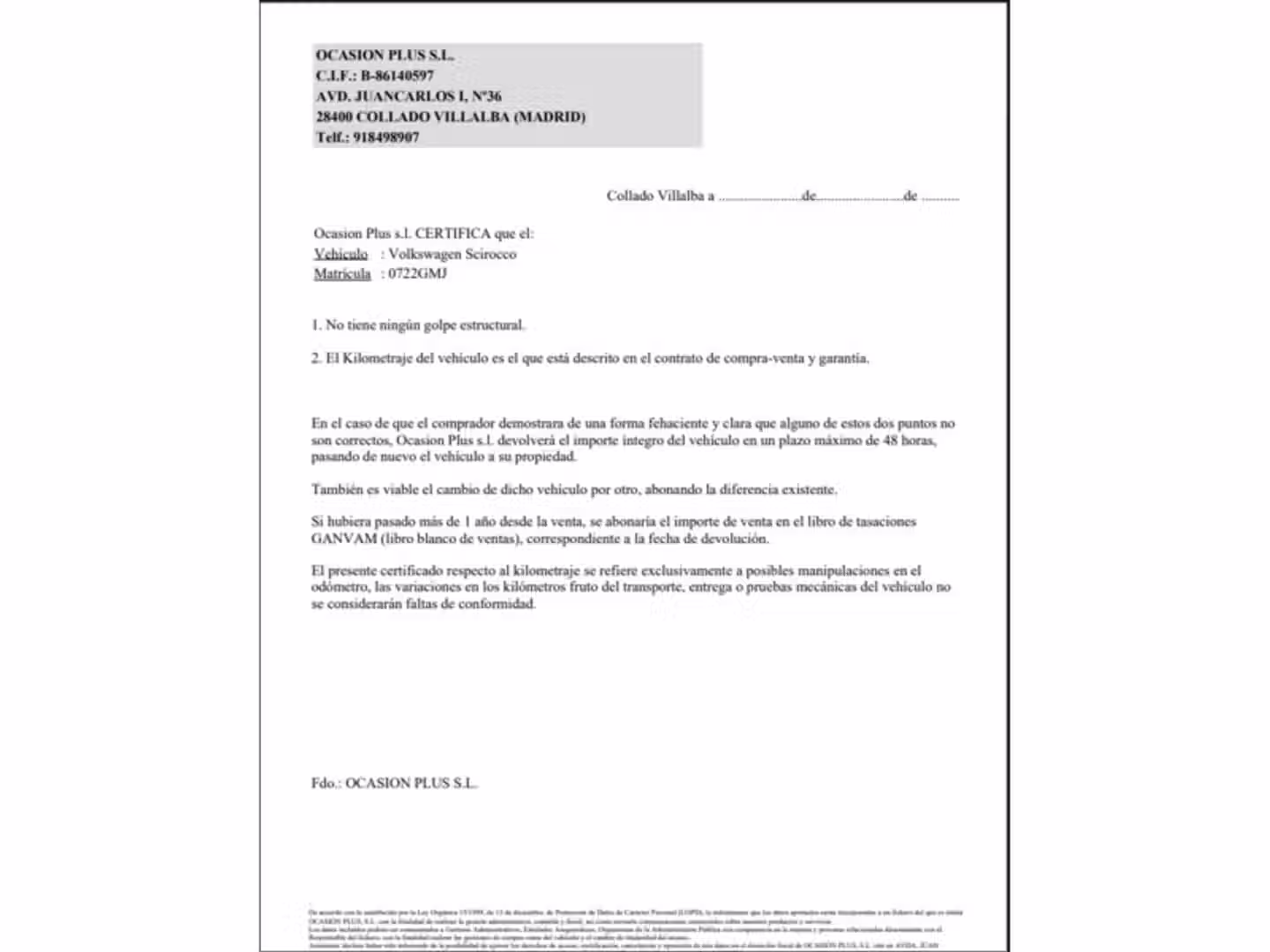 Certificado