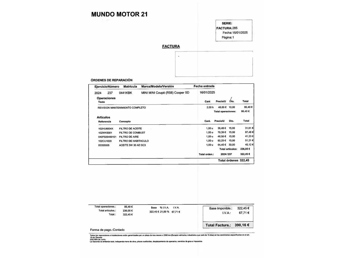 Mantenimiento