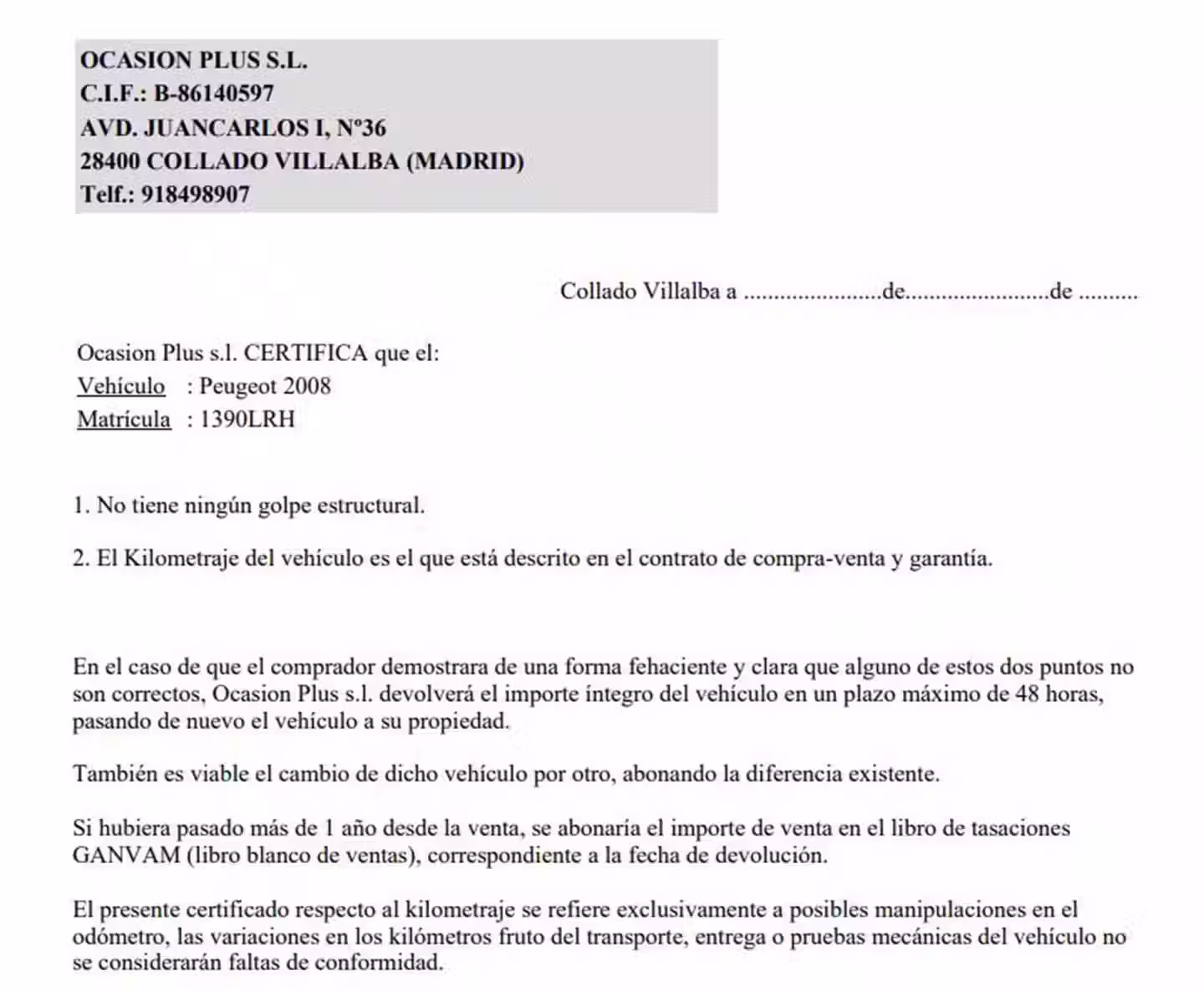 Certificado