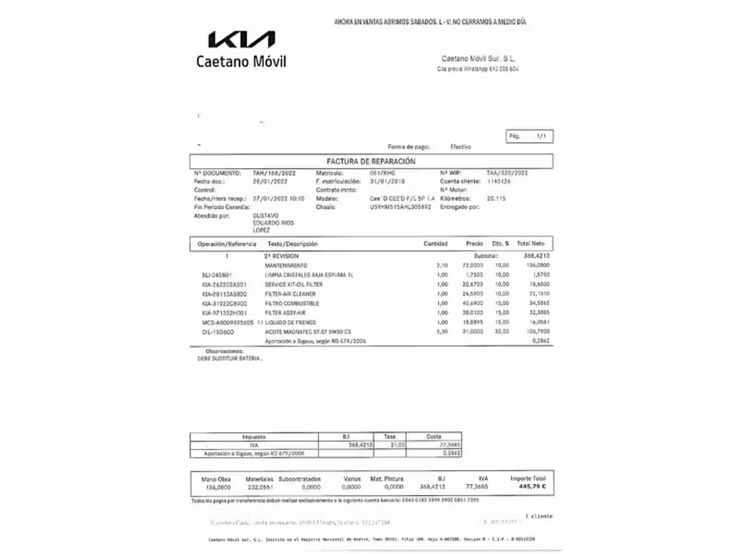 Mantenimiento