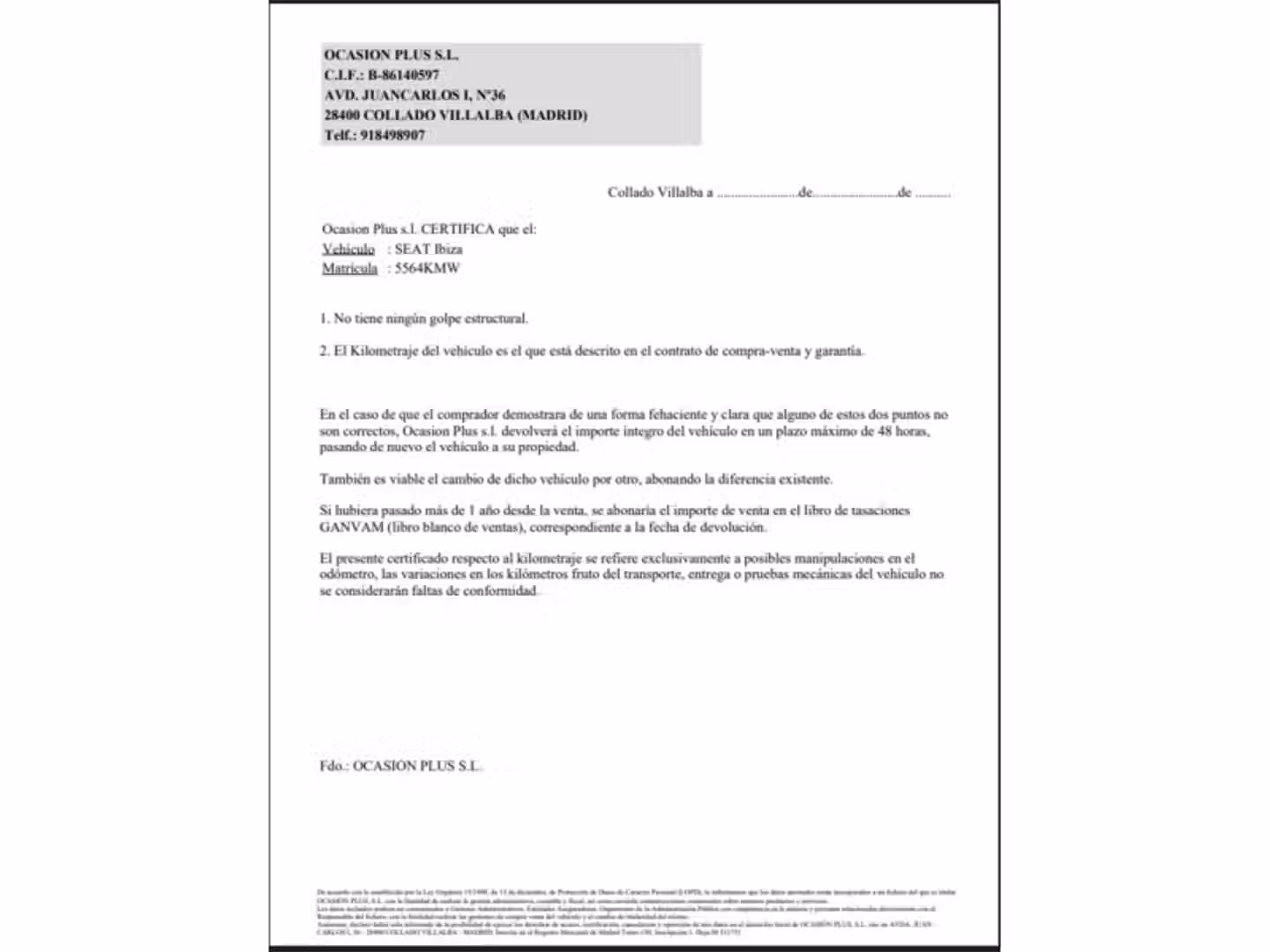 Certificado