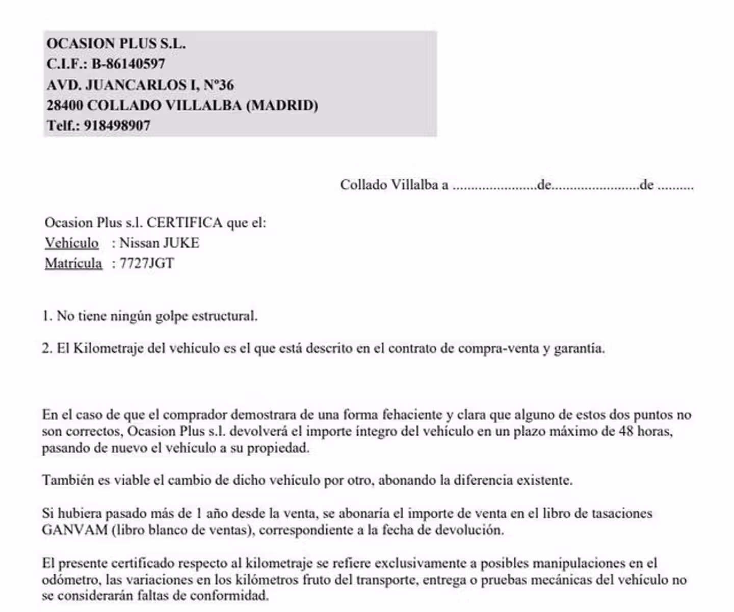 Certificado