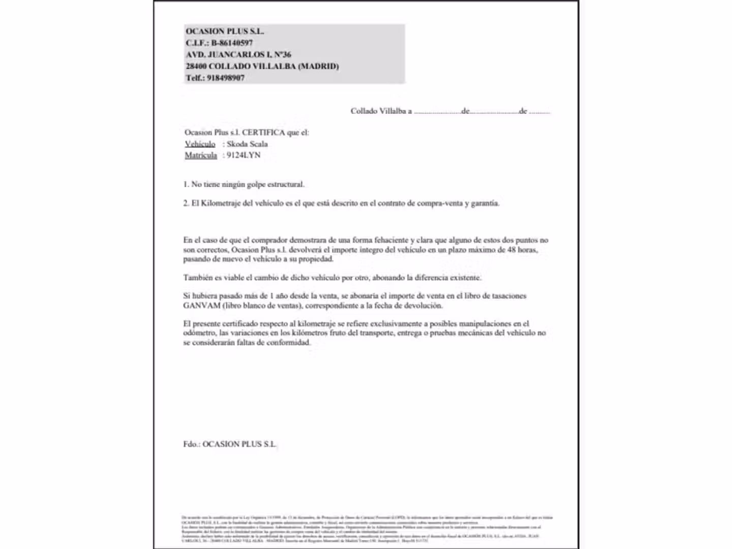 Certificado
