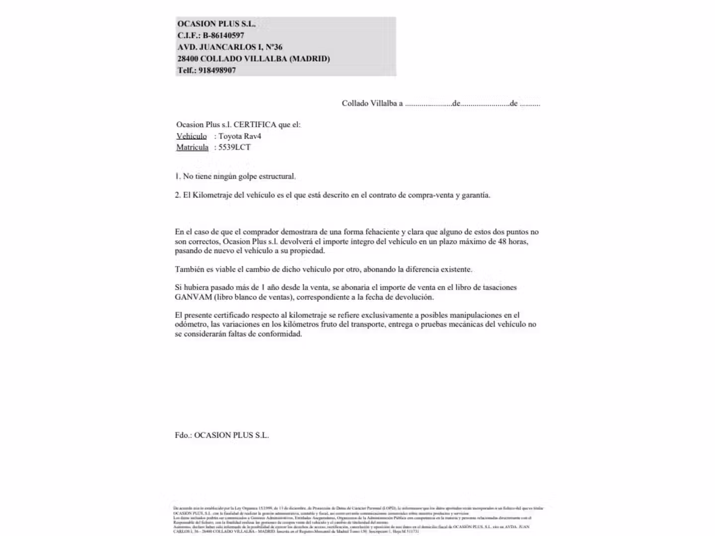 Certificado