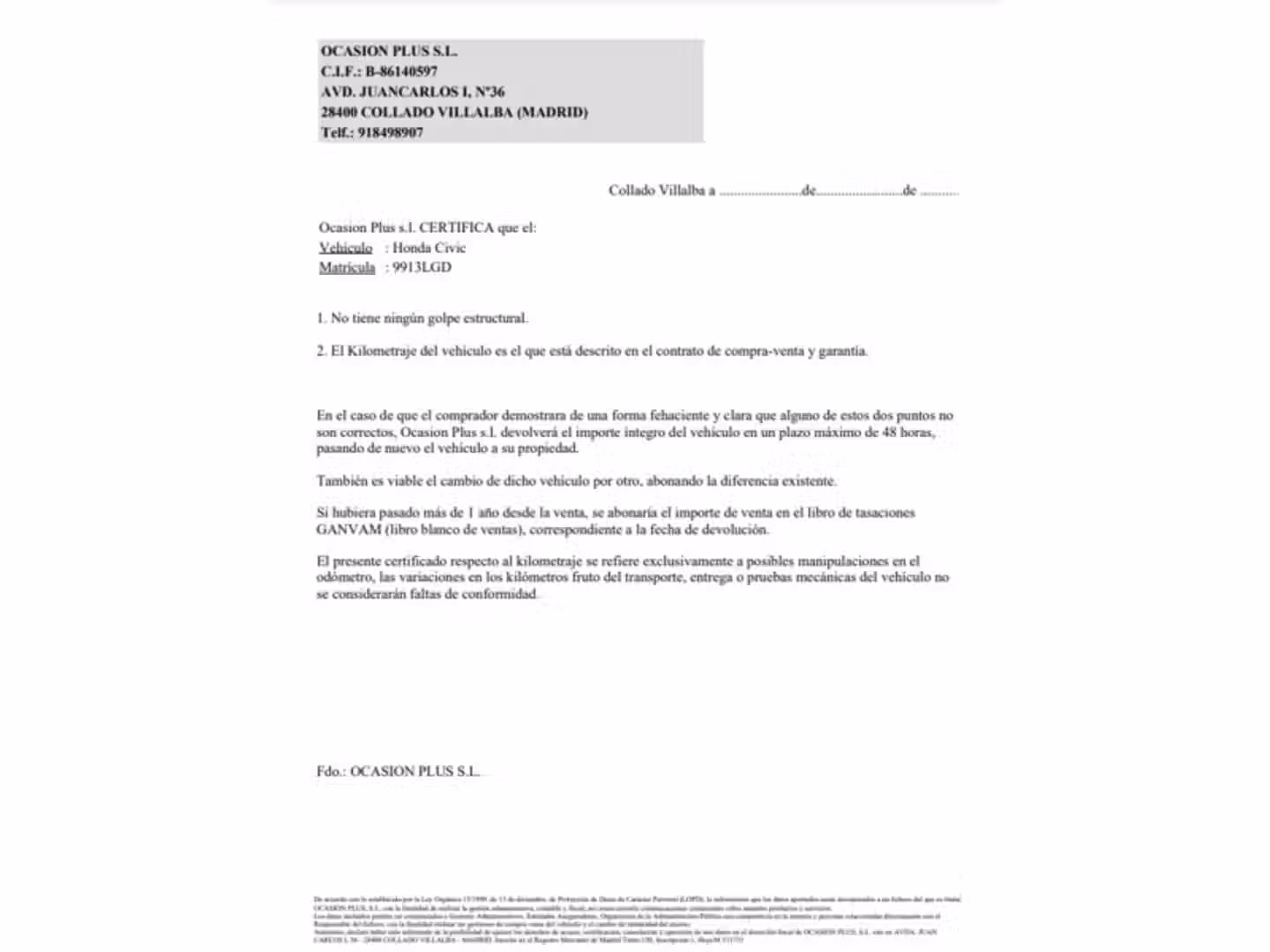 Certificado