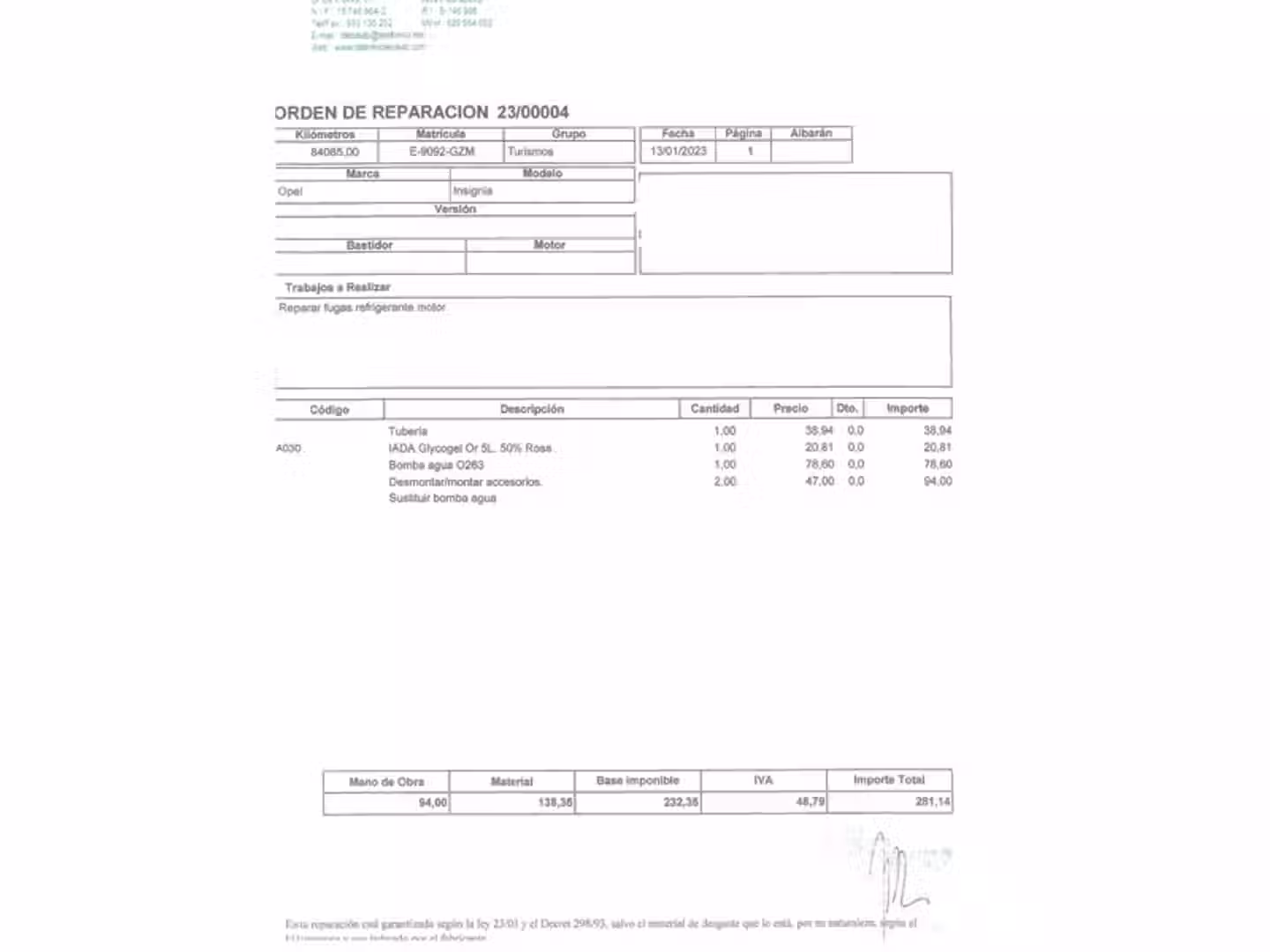 Mantenimiento