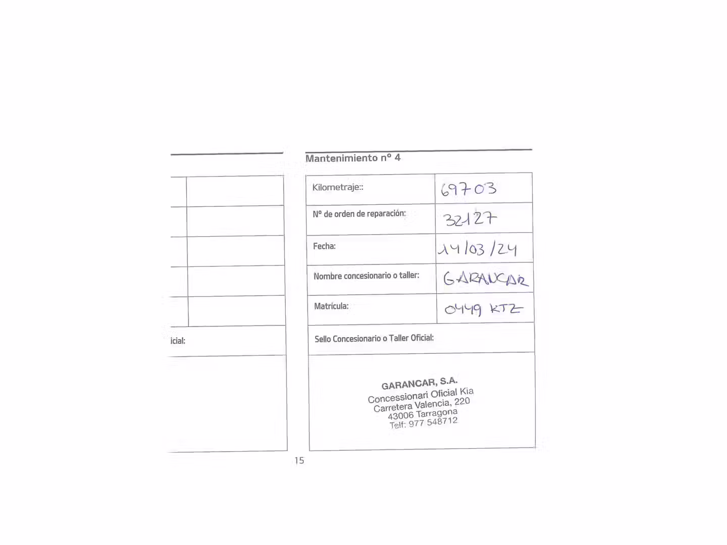 Mantenimiento