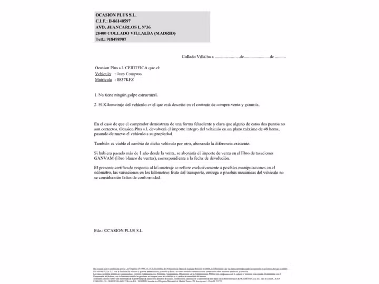 Certificado