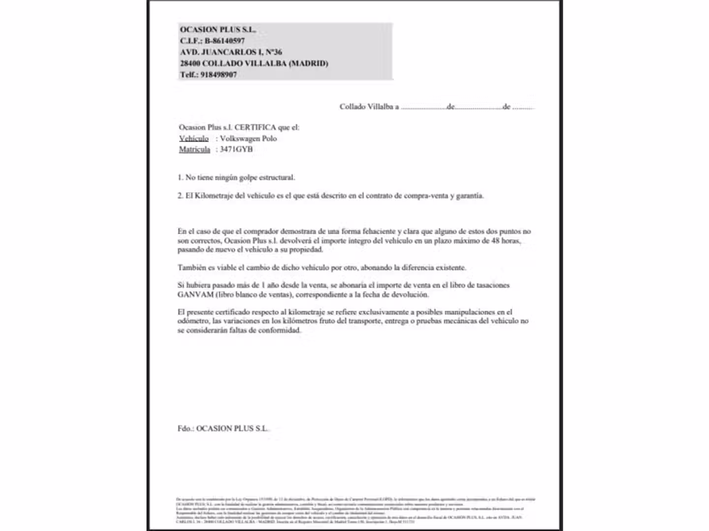 Certificado