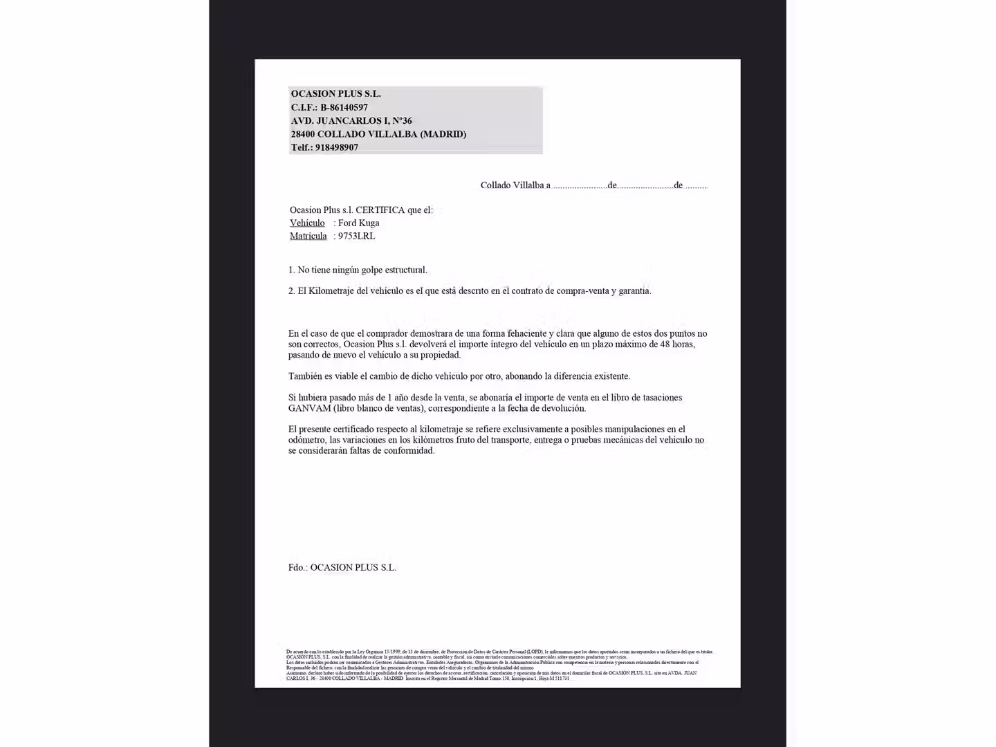 Certificado