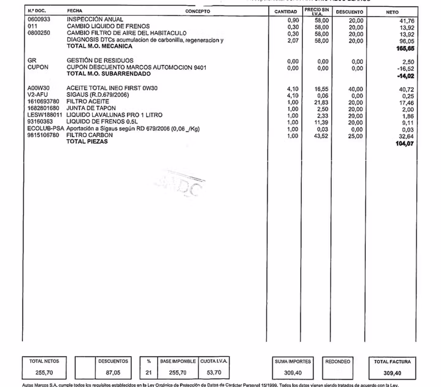 Mantenimiento