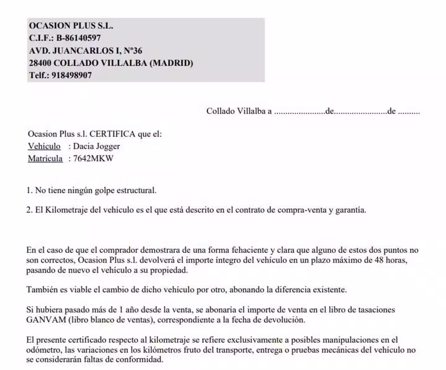 Certificado