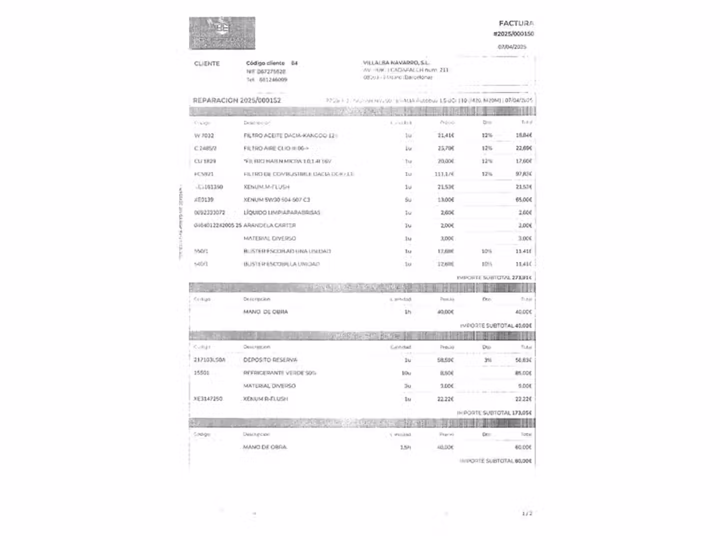 Mantenimiento