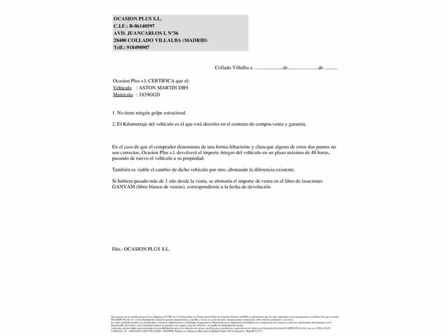 Certificado