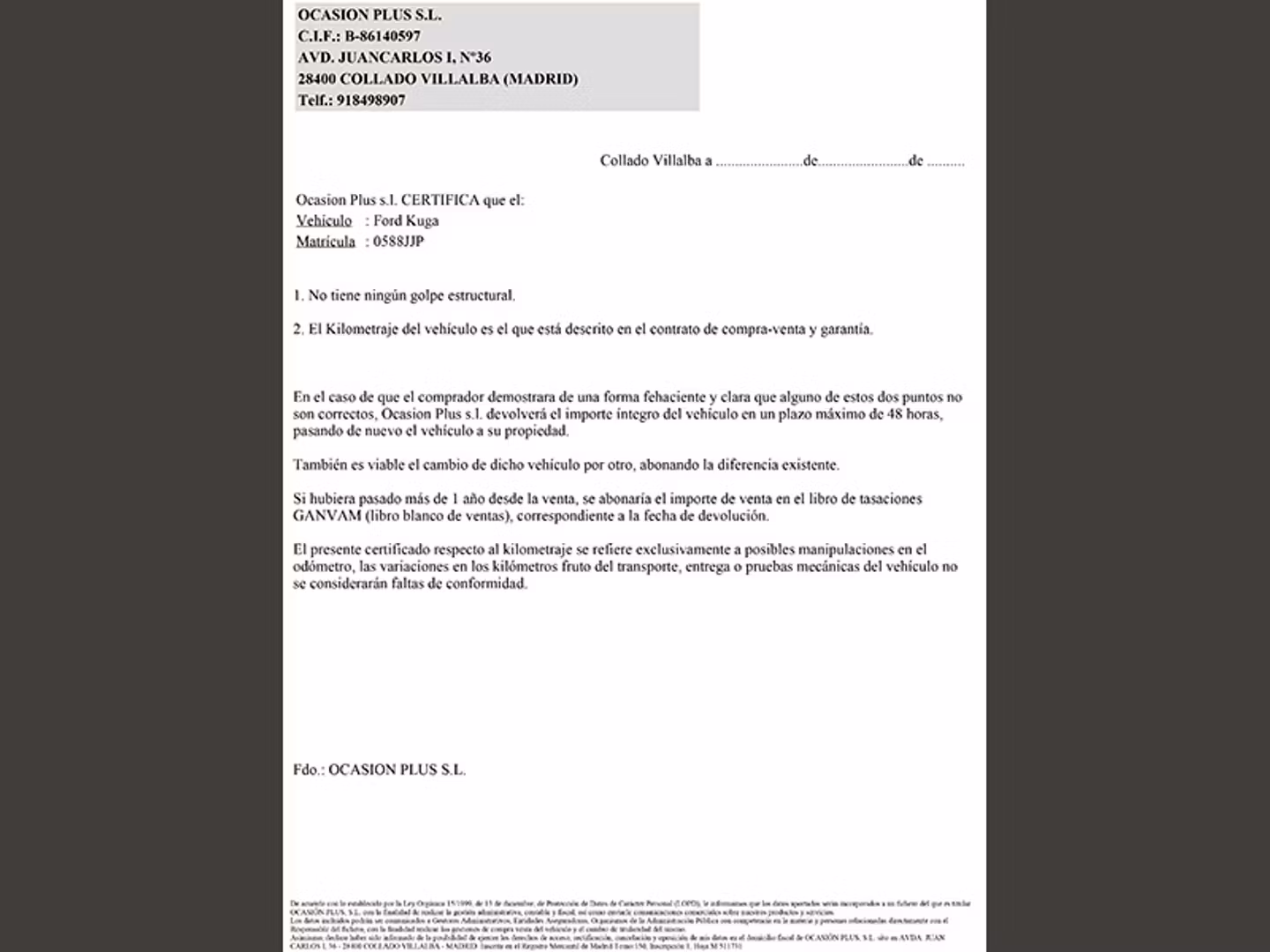 Certificado