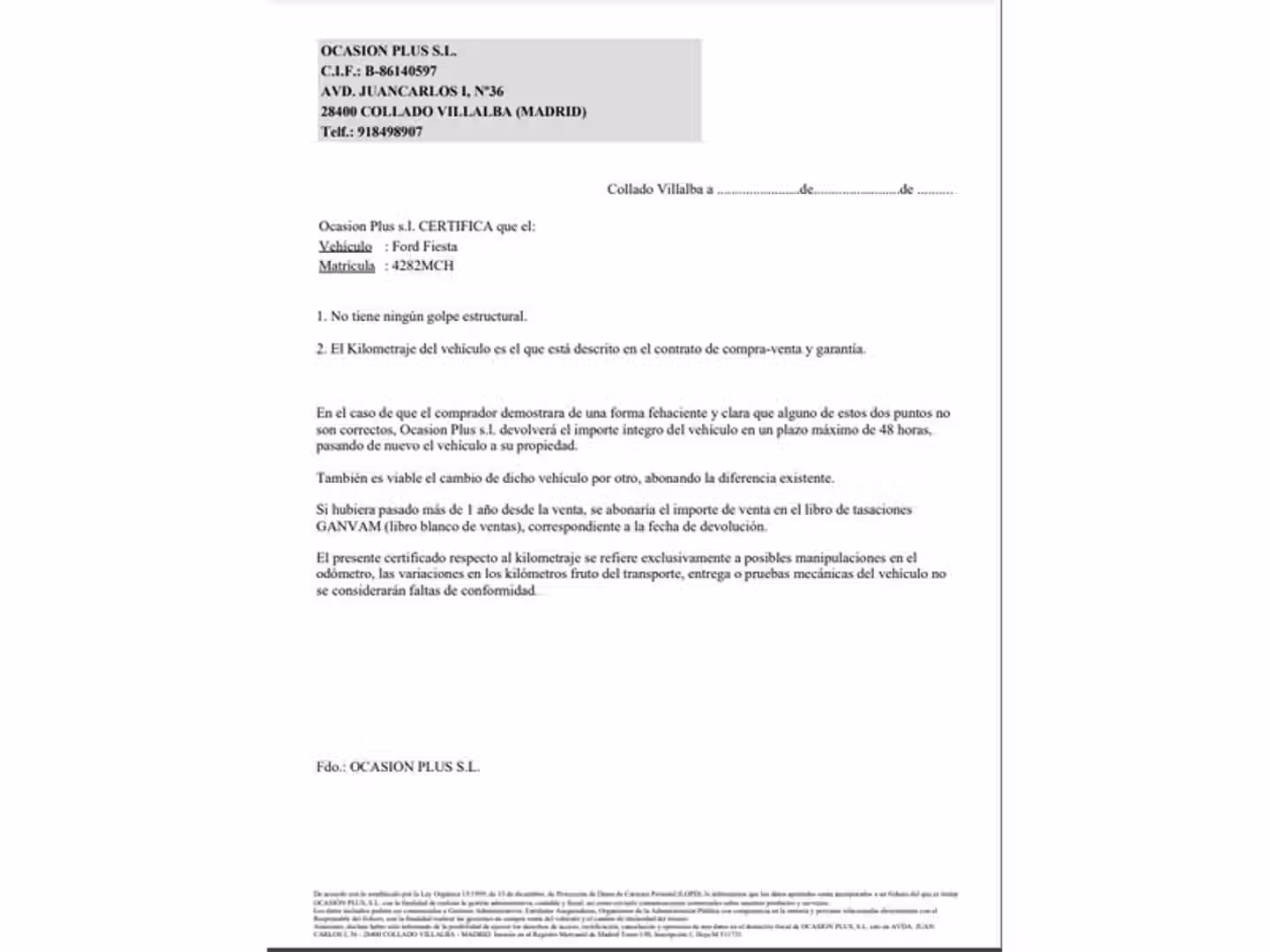 Certificado