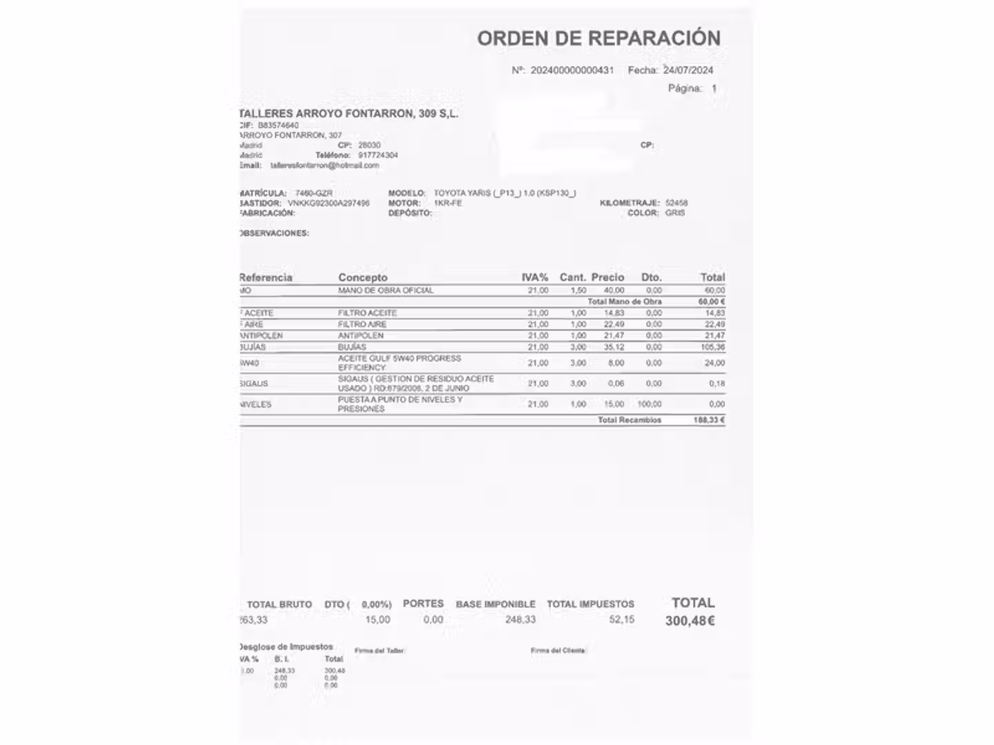 Mantenimiento