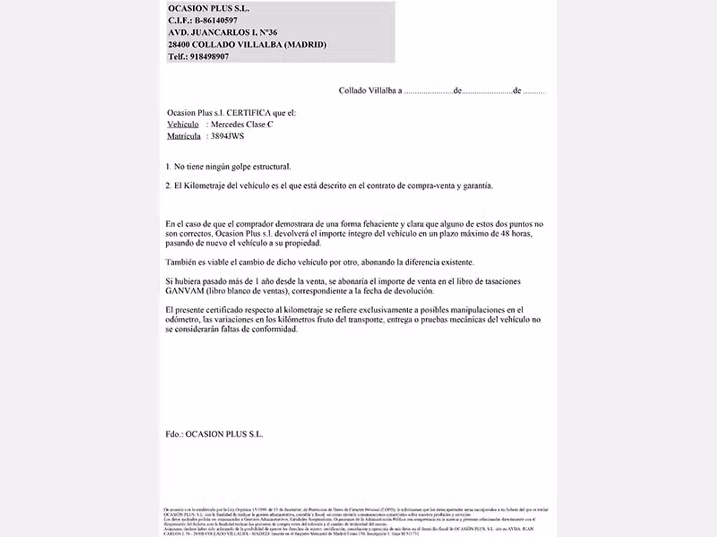 Certificado