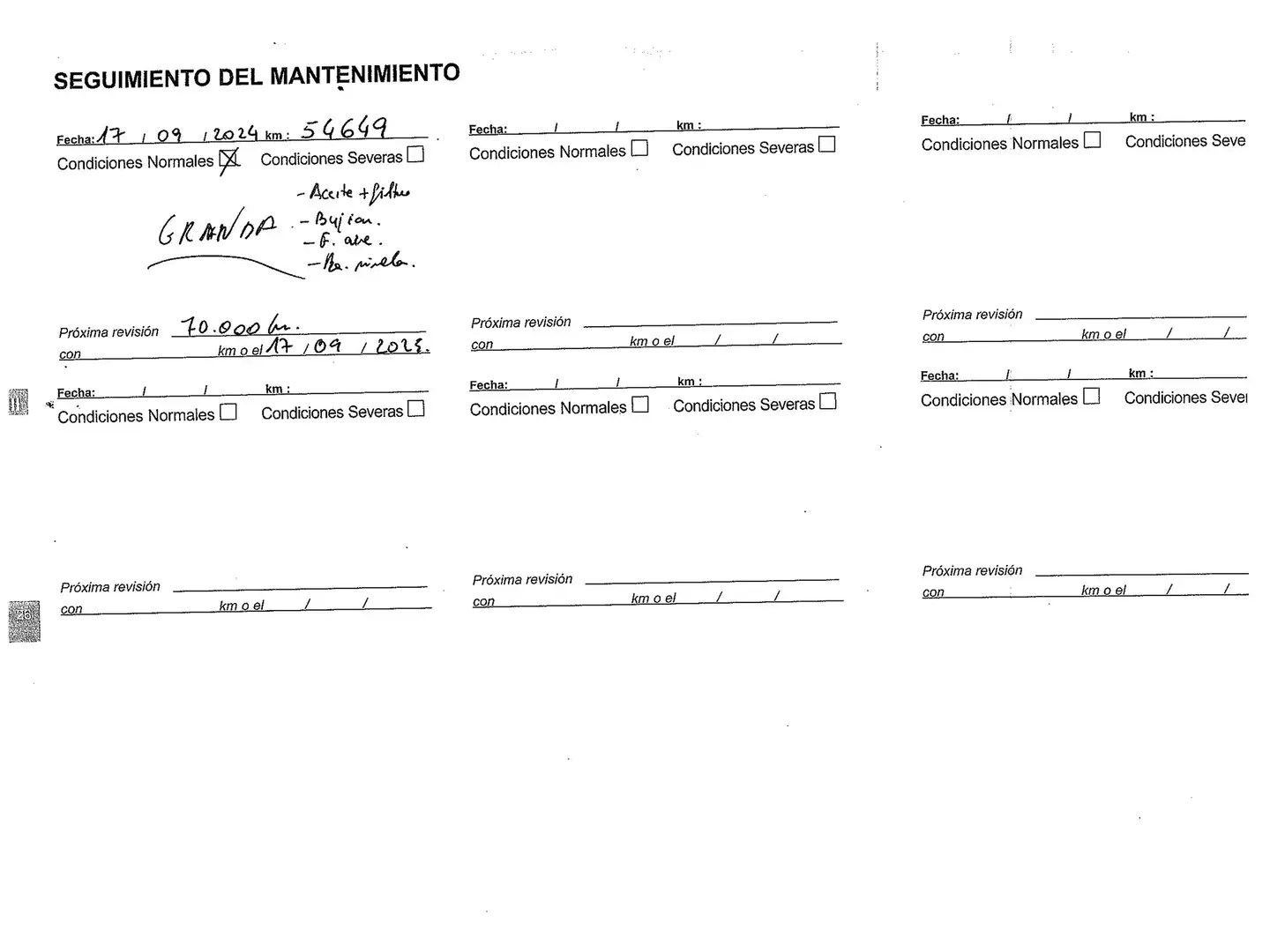 Mantenimiento