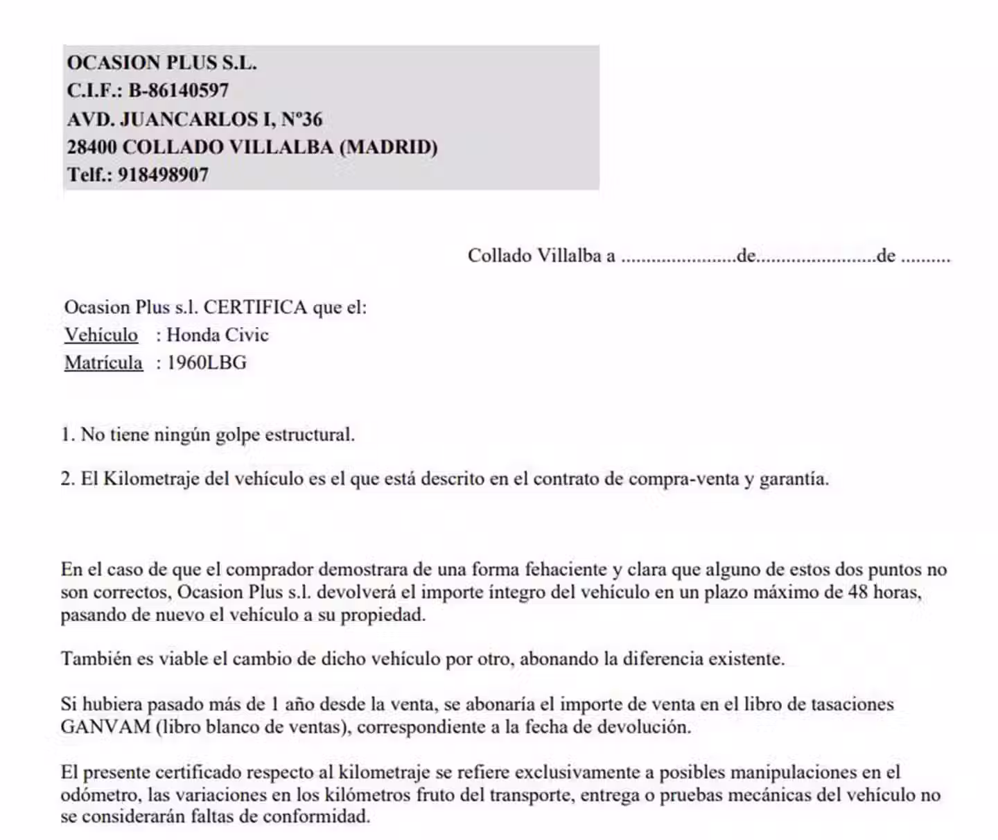 Certificado