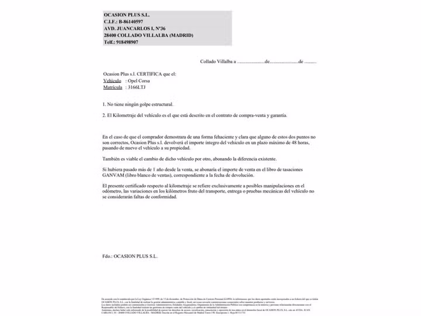 Certificado