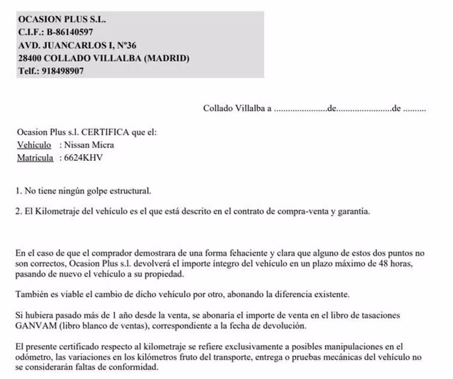 Certificado