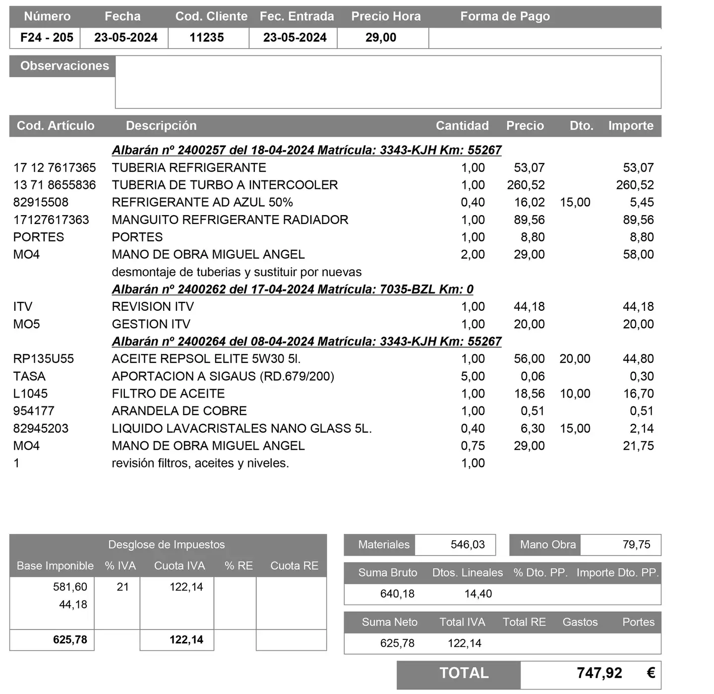 Mantenimiento