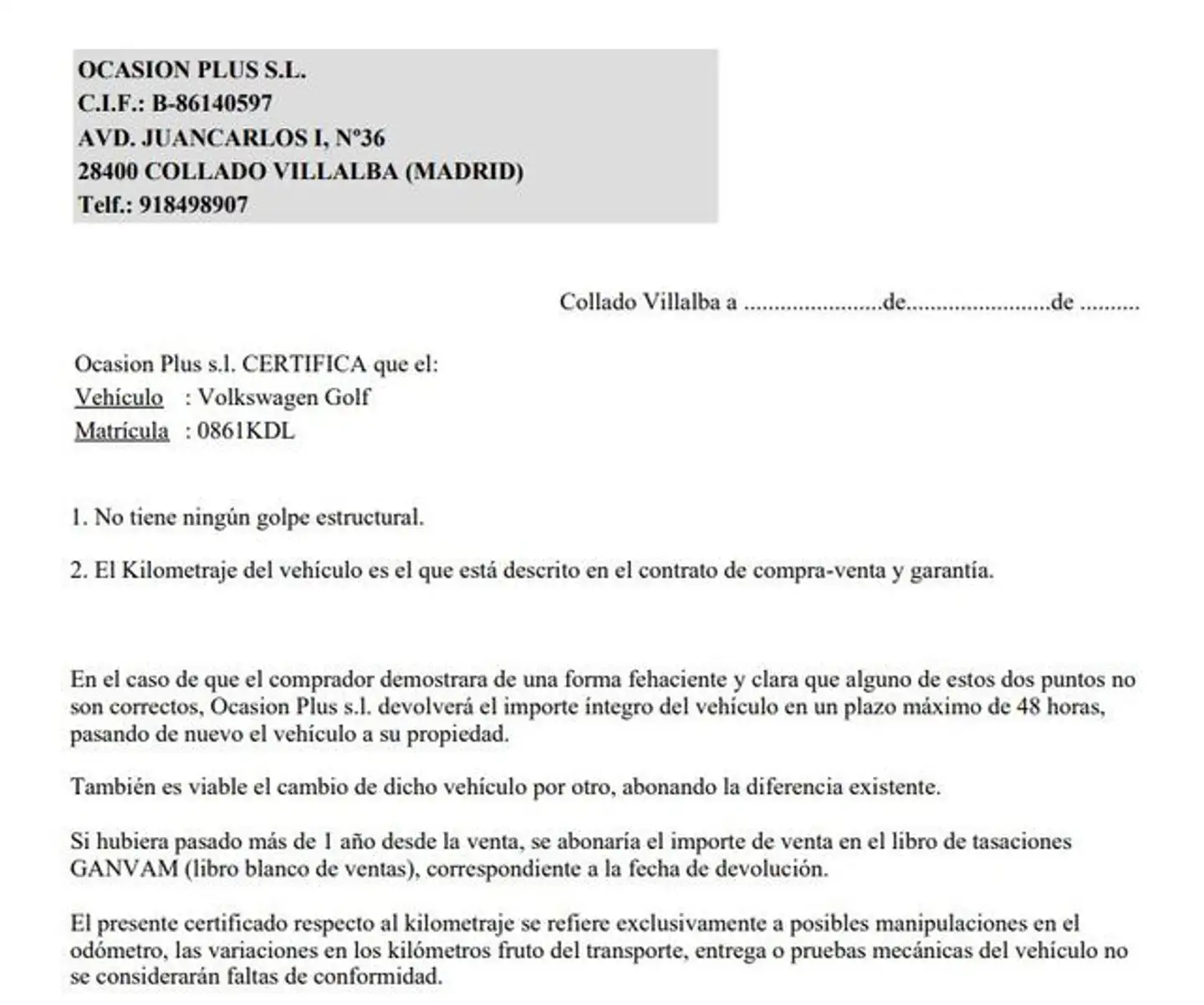Certificado