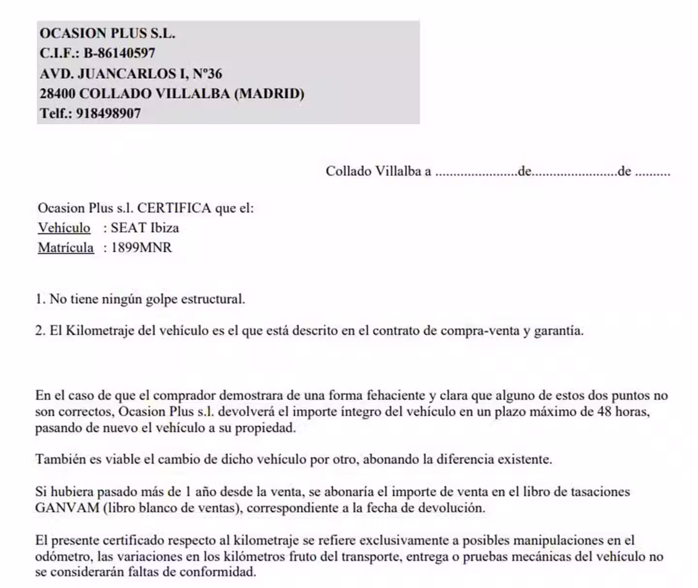 Certificado