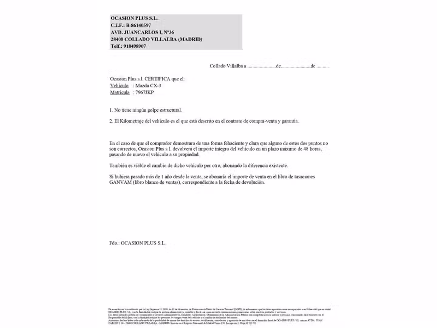 Certificado