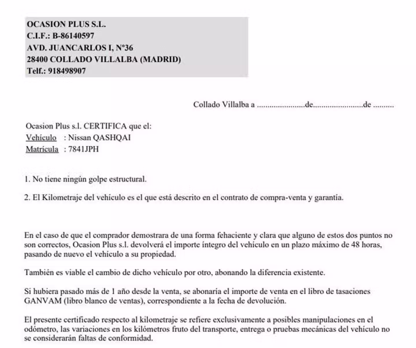 Certificado