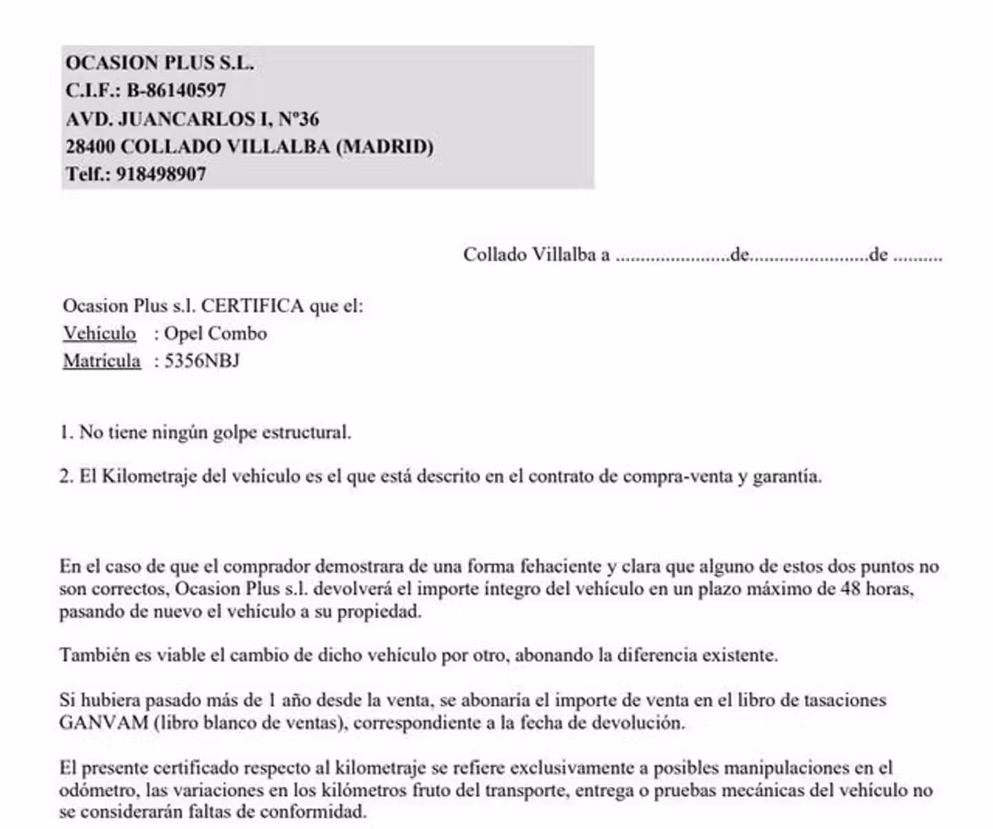 Certificado