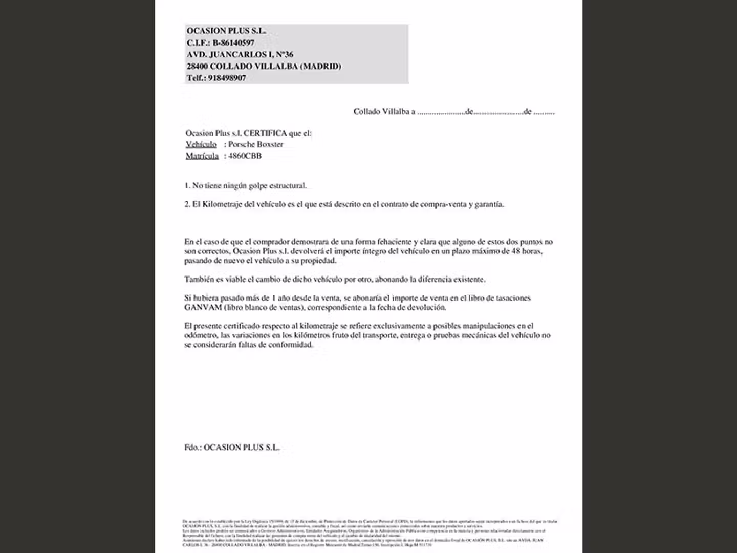 Certificado