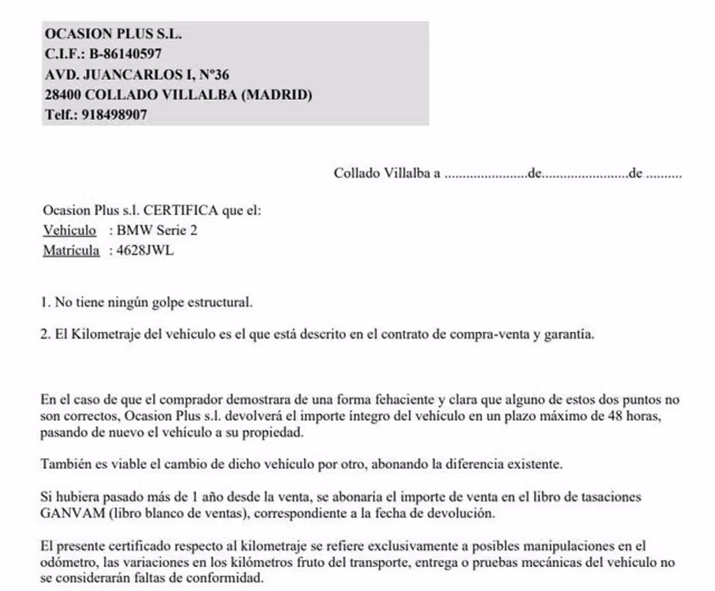 Certificado