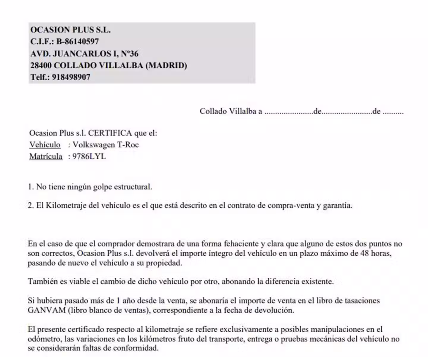 Certificado