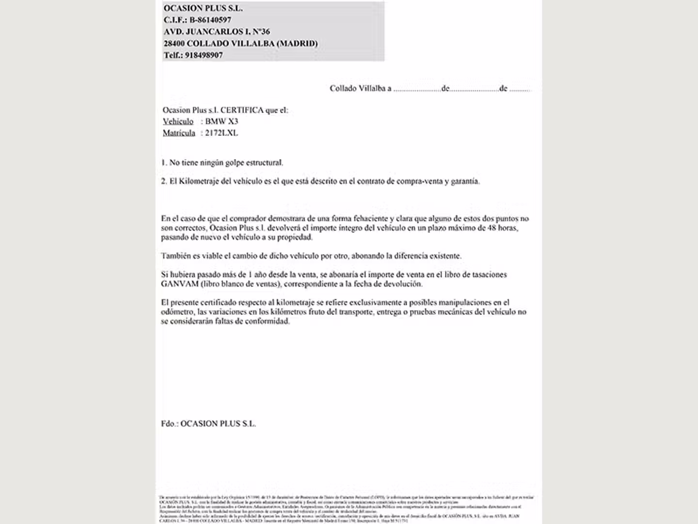 Certificado