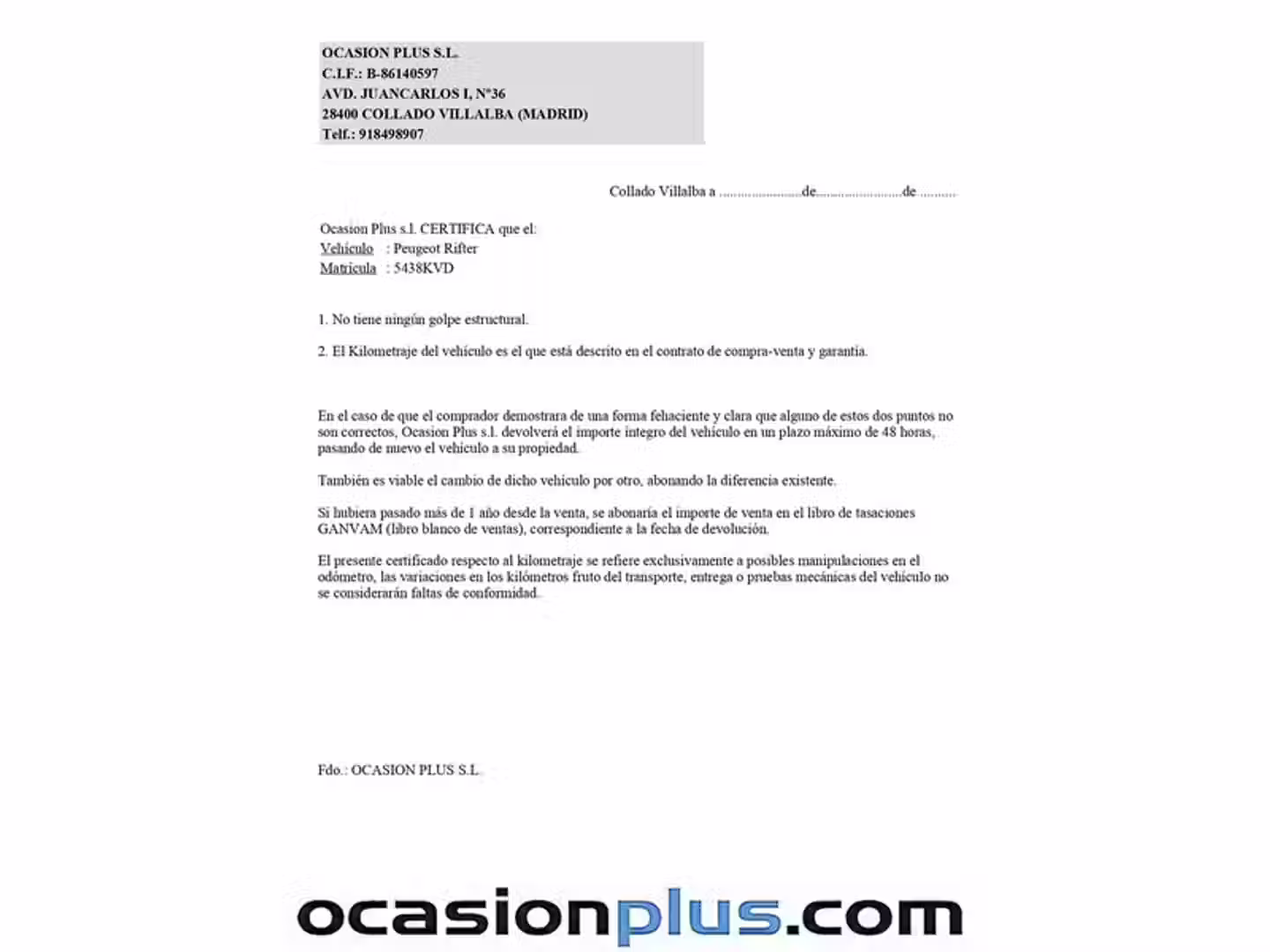 Certificado