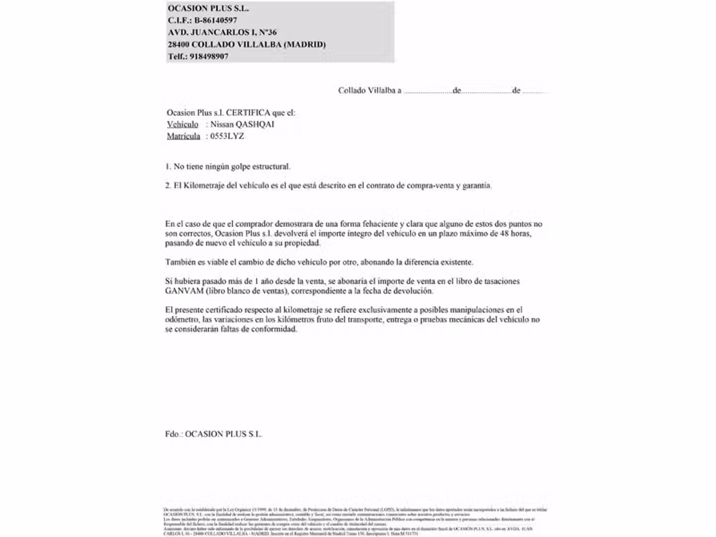 Certificado
