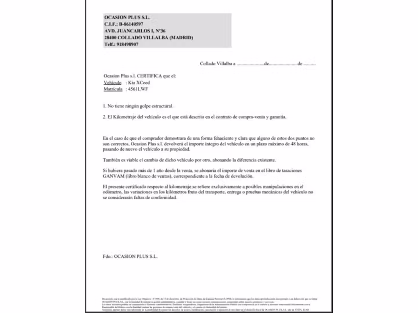 Certificado