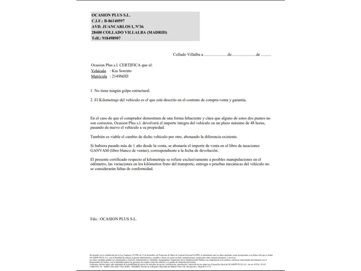 Certificado