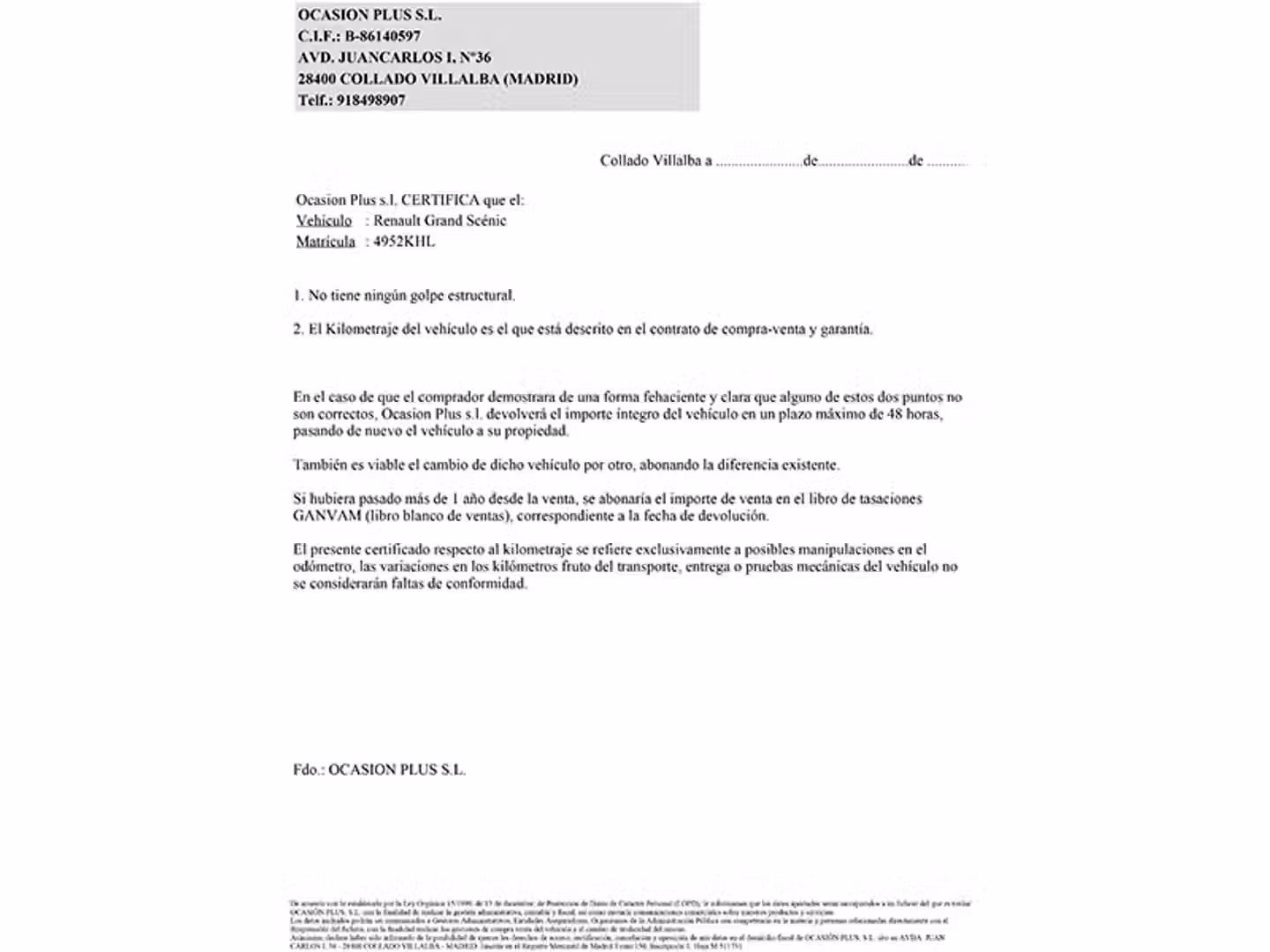 Certificado