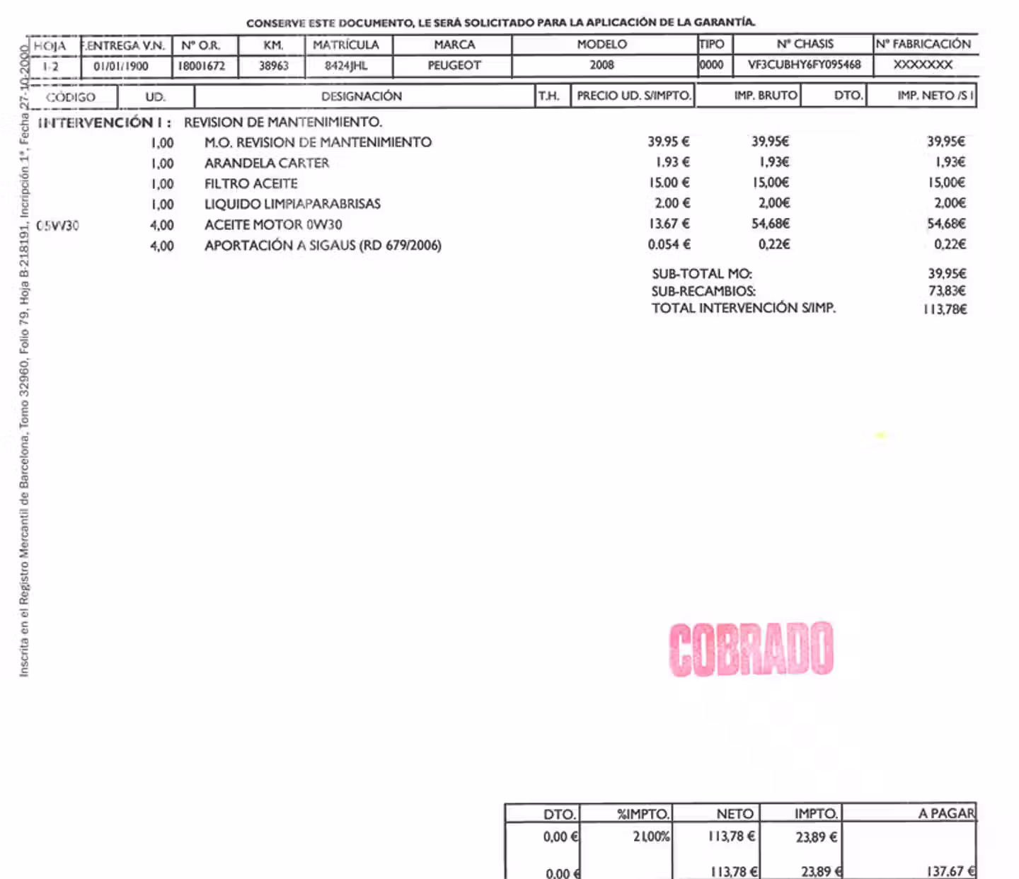 Mantenimiento